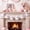 Satmonnus Halloween Felt Garland, Pre-Strung 3D Coquette Ghost Garland with Pom Poms, Pink Halloween Decor, 8.2 ft Holiday Decorative Hanging Banner for Mantel Fireplace Wall Party Decor