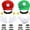 Satmonnus Super Brother Costume, Video Game Role Cosplay Costume Accessories Super Bros Hat Mustache Gloves Buttons Sets for Halloween Carnival Cosplay