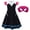 Satmonnus Spider Costume with Mask, Spider Costume Dress Halloween Hero-Themed Cosplay Outfits Set for 7-8Y