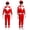 ZUITEH Power Rangers Cosplay Jumpsuit Fancy Dress up costume party Playsuit M Size,Red