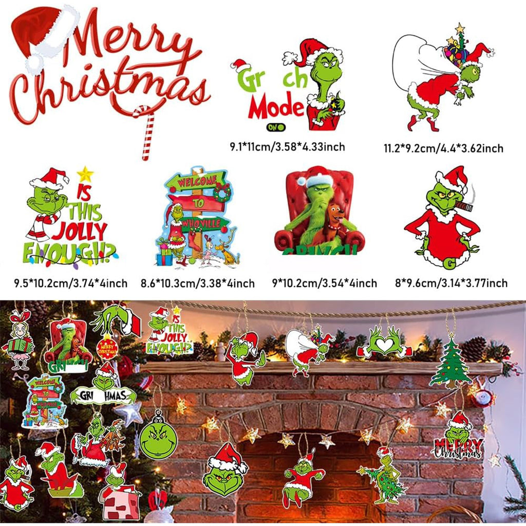 24PCS Double-Sided Christmas Hanging Ornaments - image 5