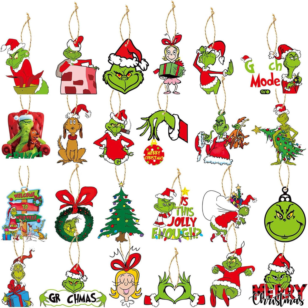 24PCS Double-Sided Christmas Hanging Ornaments - image 6