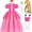 G*irls Halloween Princess Dress with Accessories, Blue Princess Dress with Wig Wand Crown Earrings and Star Earrings