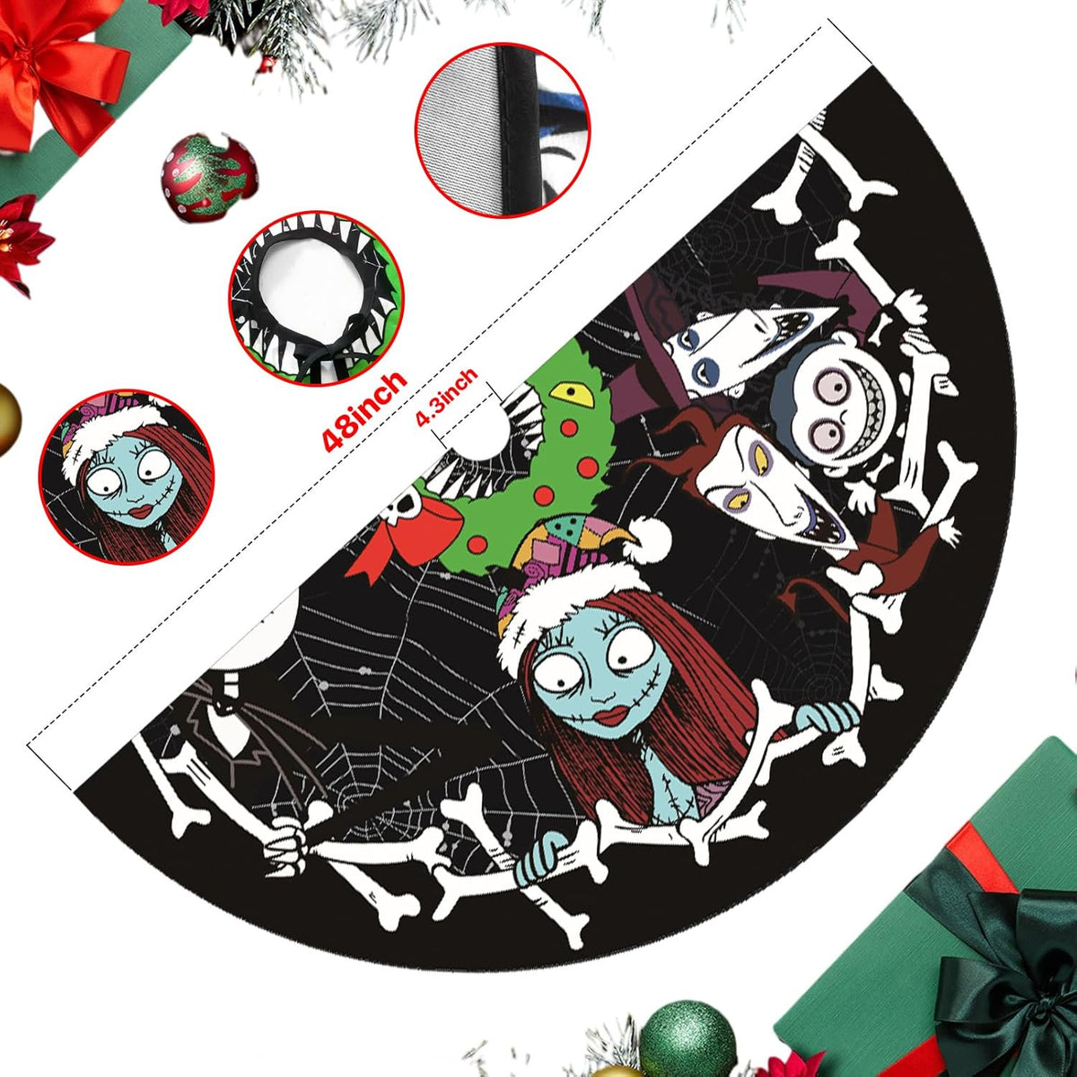 48 Inch Tree Skirt - Style B - image 3