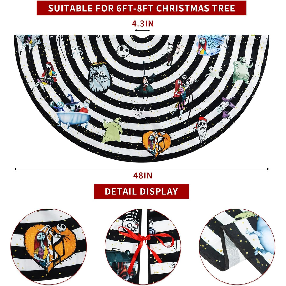 48 Inch Tree Skirt - Style C - image 4