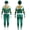 ZUITEH Power Rangers Cosplay Jumpsuit Fancy Dress up costume party Playsuit XL Size,Green
