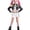 Satmonnus Halloween G'irls Pop Star Costume Set - Black & Gold Dance Outfit with Crop Jacket and Shorts for K‘’ids Stage Performance & Halloween