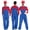 Satmonnus Super Brothers Costume Halloween Cosplay Jumpsuits with Hat and Mustaches, Festivals and Carnivals, Fancy Dress Outfits Halloween Costumes, Family Matching Halloween Cosplay Outfits