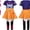 ZUITEH Halloween Anime Cosplay Miras Costumes,Popular Singer Idol Group T-Shirts Skirt Suit With Wig Full Set, Pop Star Dress Up Stage Outfits For School Party Carnival Festival Performance
