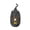 Halloween Black Woven Rattan Pumpkin Lantern with LED Candle, 12" Spooky Jack-O’-Lantern Tabletop Decor,Indoor Outdoor Halloween Thanksgiving Decor Porch (Batteries Not Included)