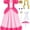 G*irls Halloween Princess Dress with Accessories, Blue Princess Dress with Wig Wand Crown Earrings and Star Earrings