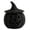 Satmonnus 11 Inch Handwoven Wicker Pumpkin Jack-O'-Lantern with Detachable Witch Hat Lid, Halloween Pumpkin Decoration with LED Candle, Rattan Fall Autumn Harvest Tabletop Decor for Home Porch