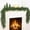 Satmonnus 2 PCS 6FT Christmas Norfolk Pine Garland, Real Touch Faux Green Garlands, Winter Artificial Greenery Garland for Mantle, Stairs, Table, Fireplace, Indoor & Outdoor Xmas Decorations