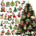 Christmas Ornaments for Christmas Tree, 24Pcs Christmas Decorative Hanging Ornaments Double Sided Design Winter Holiday Xmas Christmas Ornaments for Indoors Home Christmas Party Favor Supplies