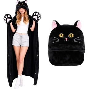 Halloween Women Wearable Blanket Hoodie, Blanket Cute Animals Warm Plush Blankets