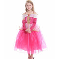 Satmonnus Halloween Pink Princess Dress for G'*irls, Deluxe Velvet Pretend Play Costume Skirt for Birthday Halloween Party, Fits Ages 3-12