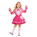 Satmonnus Halloween Princess Costume for G*-irls,Pink Heart Costume for Little One, Princess Dress Up Outfit Set with Jacket and Bag for Halloween Stage Performance