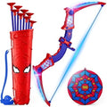 Satmonnus Light Up Bow and Arrow Toys Set for K'ids, Superhero Archery Set with 6 Suction Cup Arrows, Quiver & Target, LED Outdoor Indoor Toys Gift for B'oys