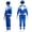 Power Rangers Cosplay Jumpsuit Fancy Dress up Costume Party Playsuit Costume Cosplay Full Bodysuit Halloween 3D Style for 5-6 Years