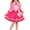 Satmonnus G'irls Halloween Princess Costume, Pink Princess Dress Full Set with Heart Print Jacket, Shirt, Layered Skirt & Fuzzy Bag, Halloween Cosplay Outfits for Birthday Party & Fancy Dress Up