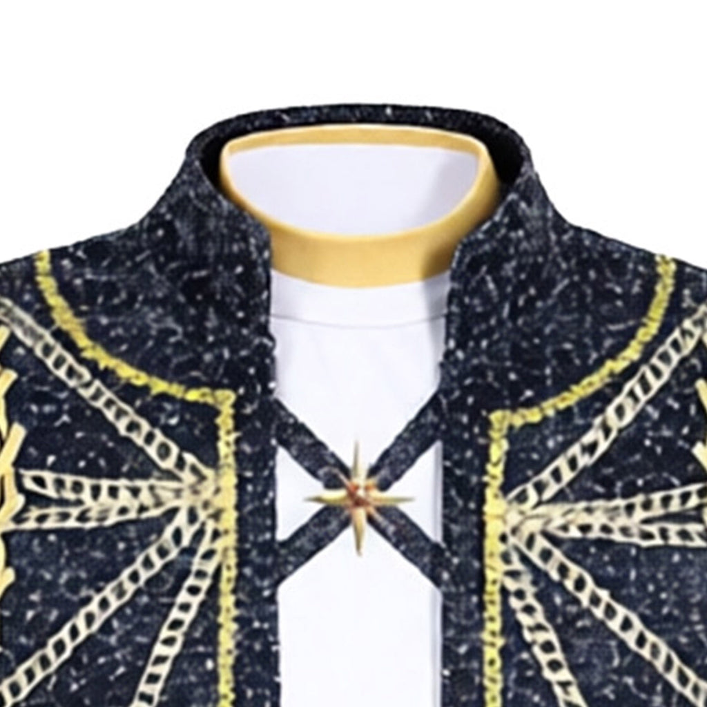 Girls black and gold pop star costume - image 5
