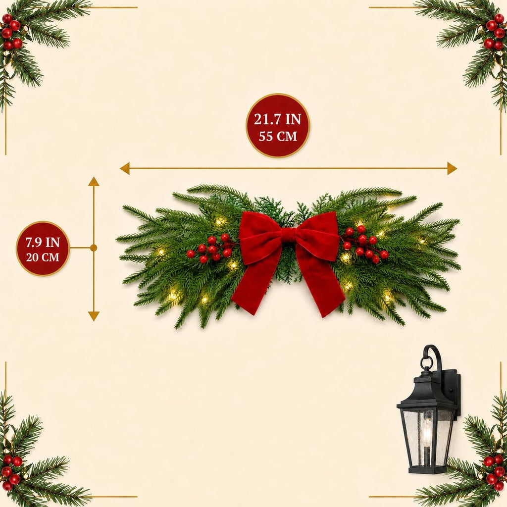 2PCS Christmas Swags - Curved - image 3