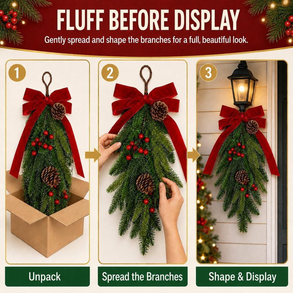 2PCS Christmas Swags - Drop - image 4