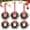 Satmonnus Christmas Mini Wreaths, Set of 6 Small Artificial Pine Cabinet Rings with Red Bows and Berries, Mini Holiday Door and Window Decor, Hanging Indoor Outdoor Christmas Decorations