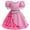 Satmonnus Halloween Princess Dress, Pink Heart Dress for G'*irls, Cute Puff Sleeve Princess Costume Skirt for Birthday Valentine Party Everyday Wear,Family Cosplay Costumes Dress Up Party Dress