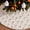 Satmonnus 36 Inch Beige Halloween Ghost Tree Skirt Soft Plush Faux Fur Tree Ornaments with 3D Ghosts for Halloween Christmas Decorations Spooky Season Fall Holiday Party Decor