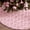 Satmonnus 48 Inch Pink Halloween Ghost Tree Skirt, Soft Plush Faux Fur Tree Ornaments with 3D Ghosts for Halloween Christmas Decorations Spooky Season Fall Holiday Party Decor