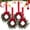 Satmonnus Christmas Mini Wreaths, Set of 4 Small Artificial Pine Cabinet Rings with Red Bows and Berries, Mini Holiday Door and Window Decor, Hanging Indoor Outdoor Christmas Decorations
