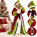 Green Christmas Monster Heated Wearable Blanket - image 1