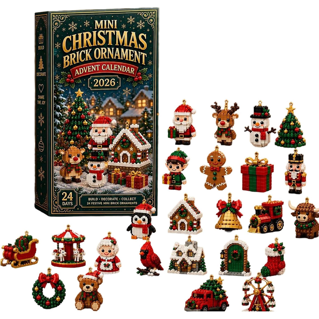Christmas Advent Calendar - Brick Ornament