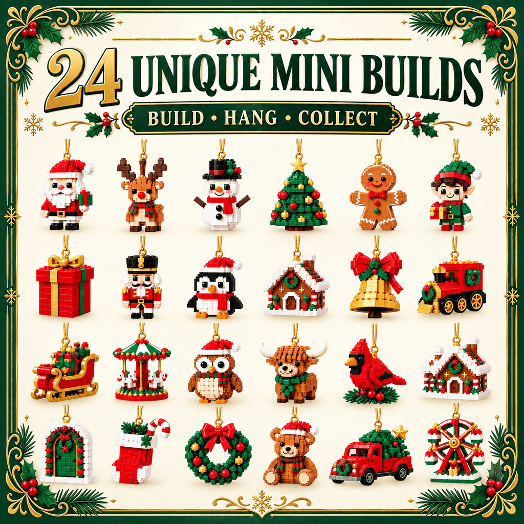 Christmas Advent Calendar - Brick Ornament - image 4