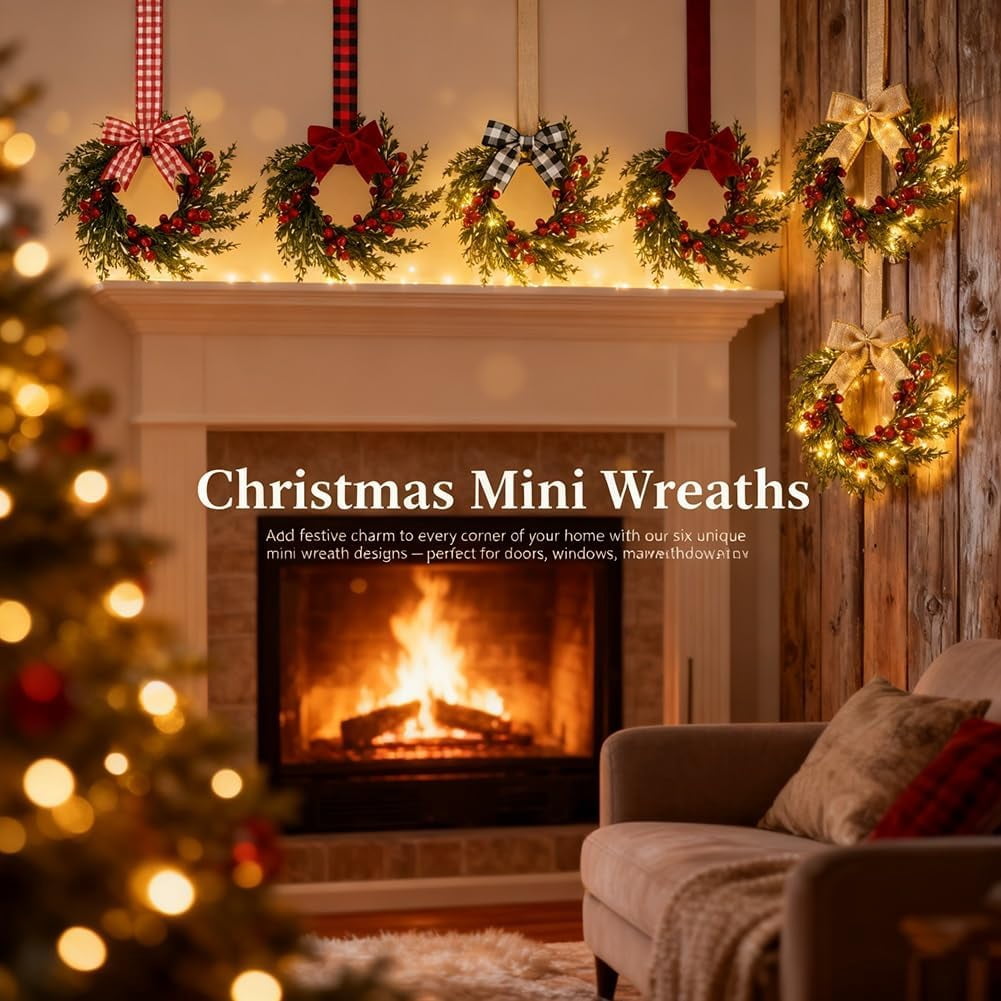 Mini Christmas wreath set product image 6