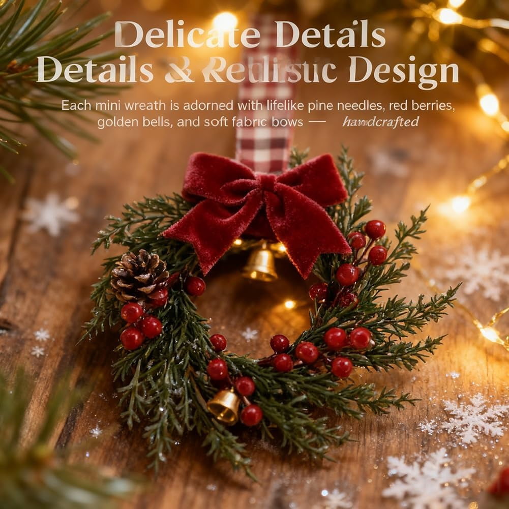 Mini Christmas wreath set product image 7