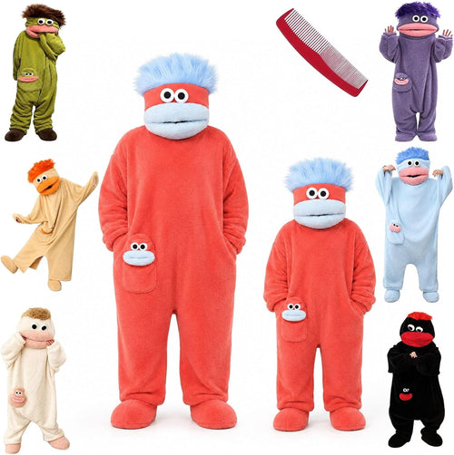 Red Funny Big Mouth Monster Onesie
