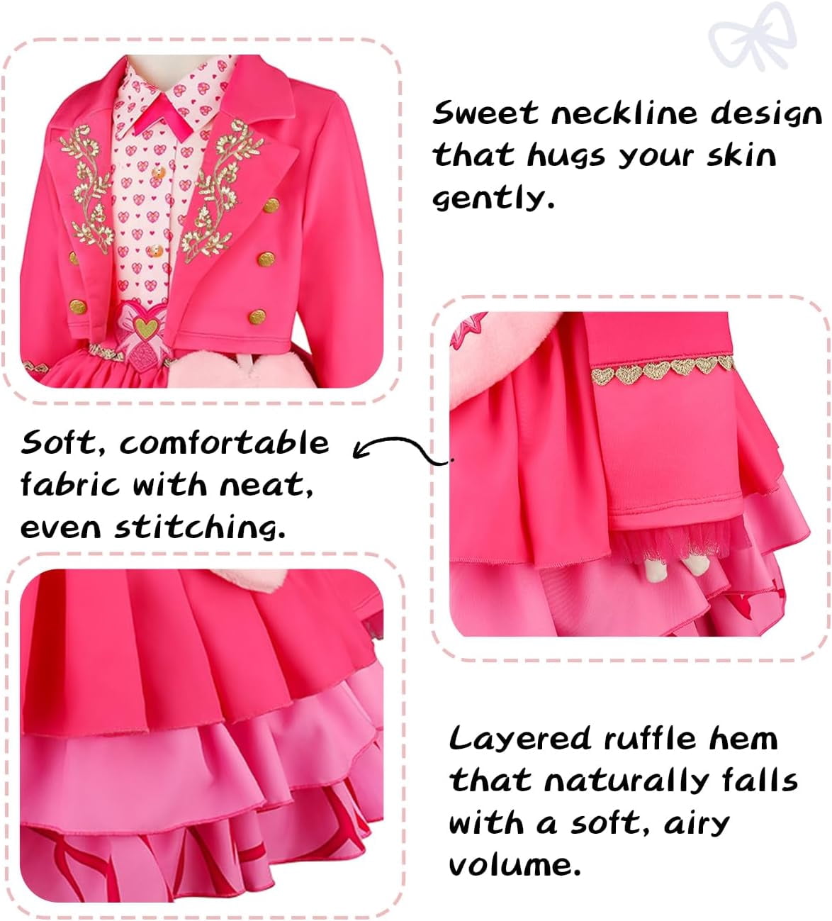 Girls Pink Princess Costume 2