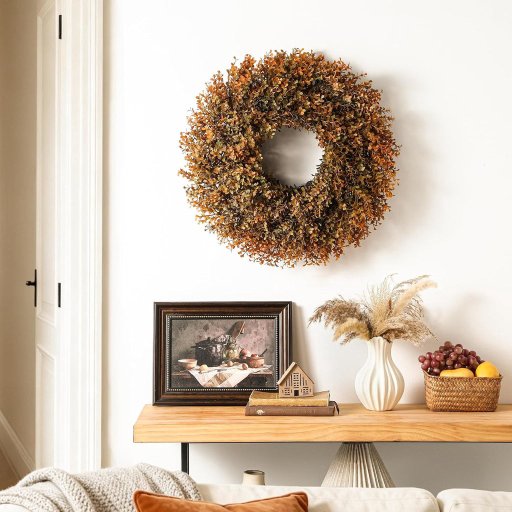 Satmonnus 26 inch fall boxwood wreath image 4