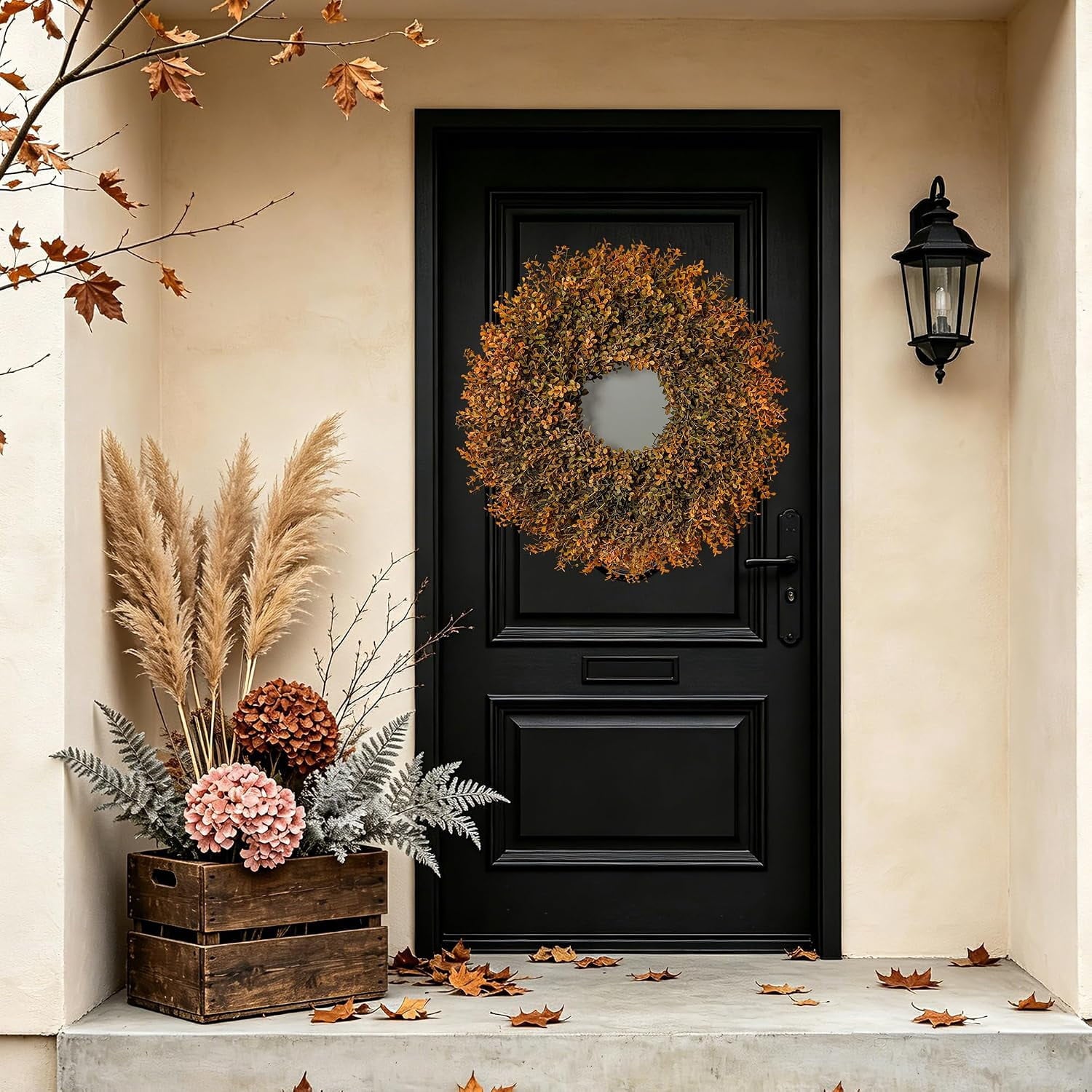 Satmonnus 26 inch fall boxwood wreath image 6