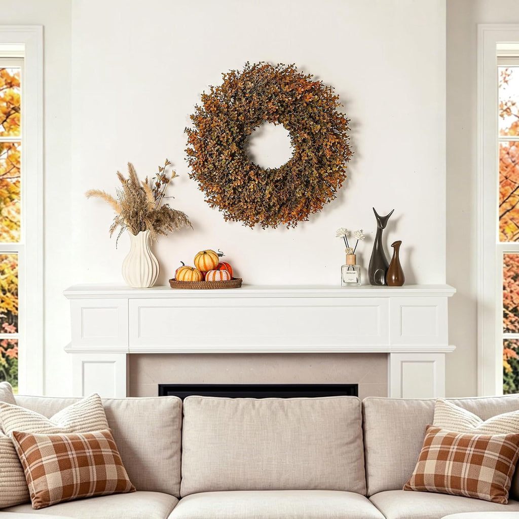 Satmonnus 26 inch fall boxwood wreath image 7