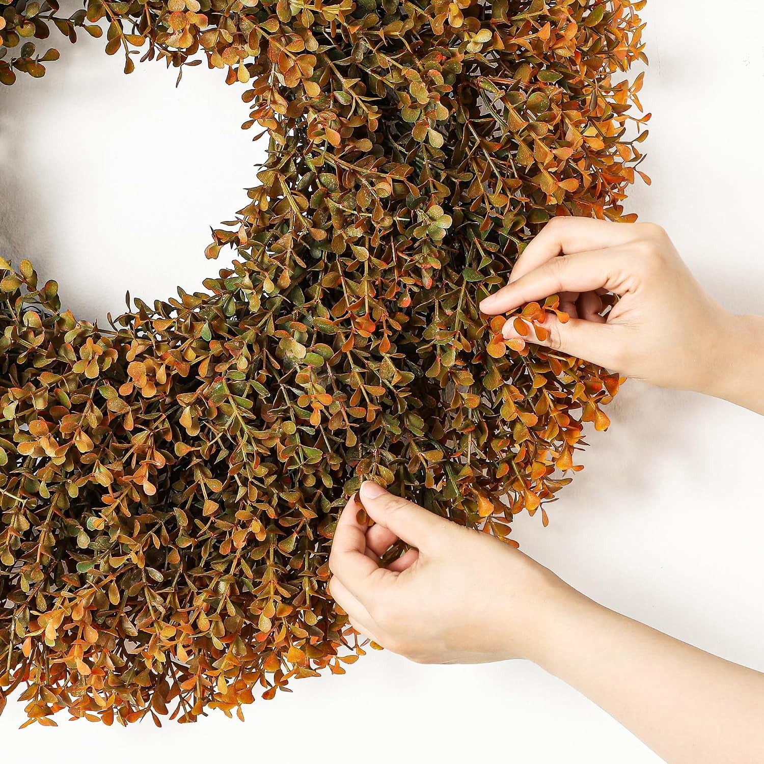 Satmonnus 26 inch fall boxwood wreath image 8