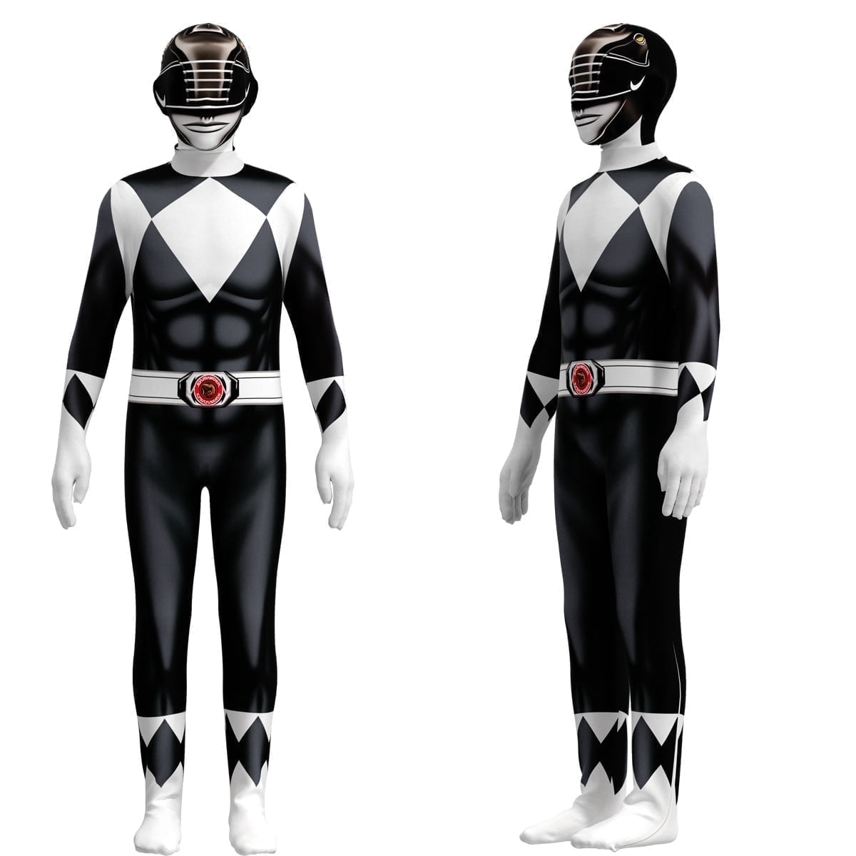Black kids superhero cosplay jumpsuit