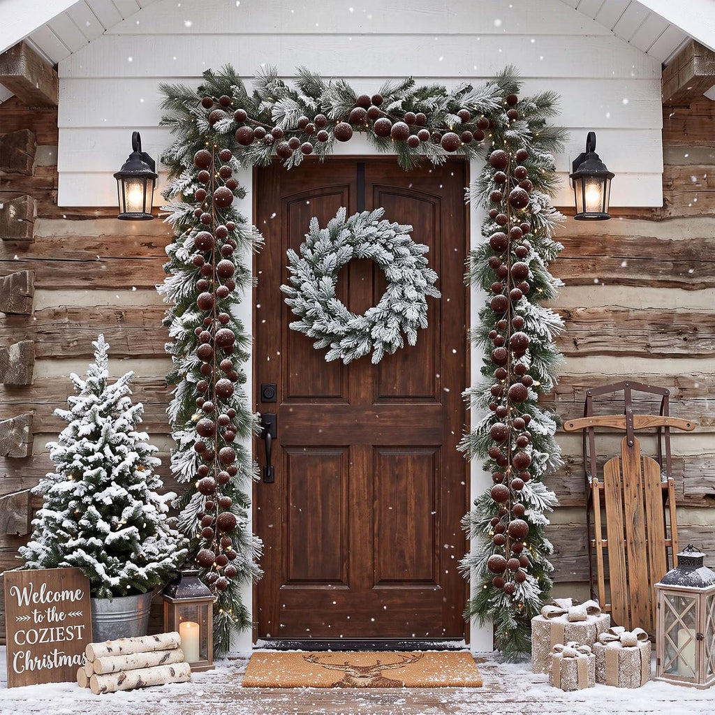 Velvet Ball Garland - Brown - image 5