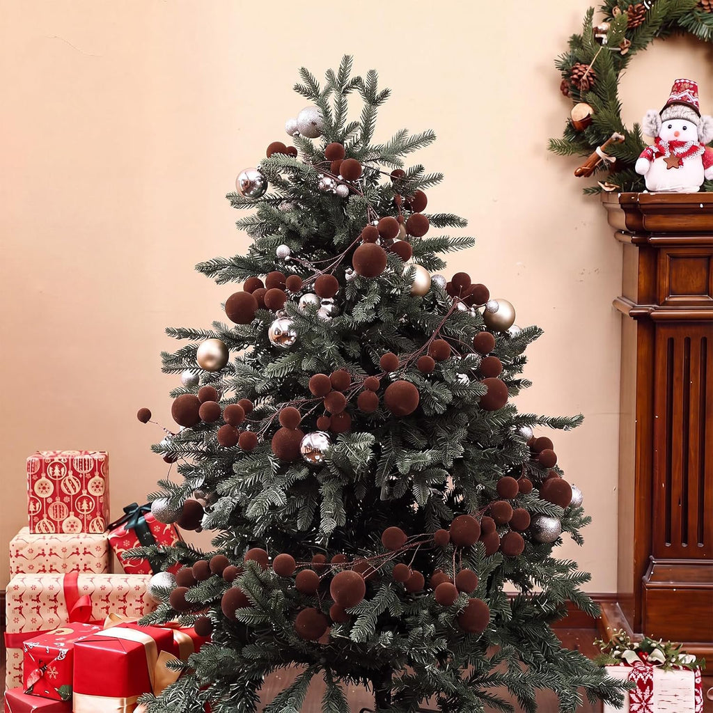 Velvet Ball Garland - Brown - image 6