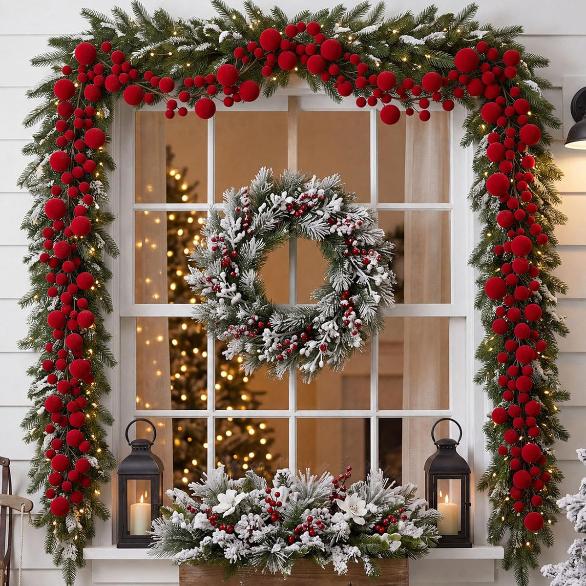 Velvet Ball Garland - Red - image 5