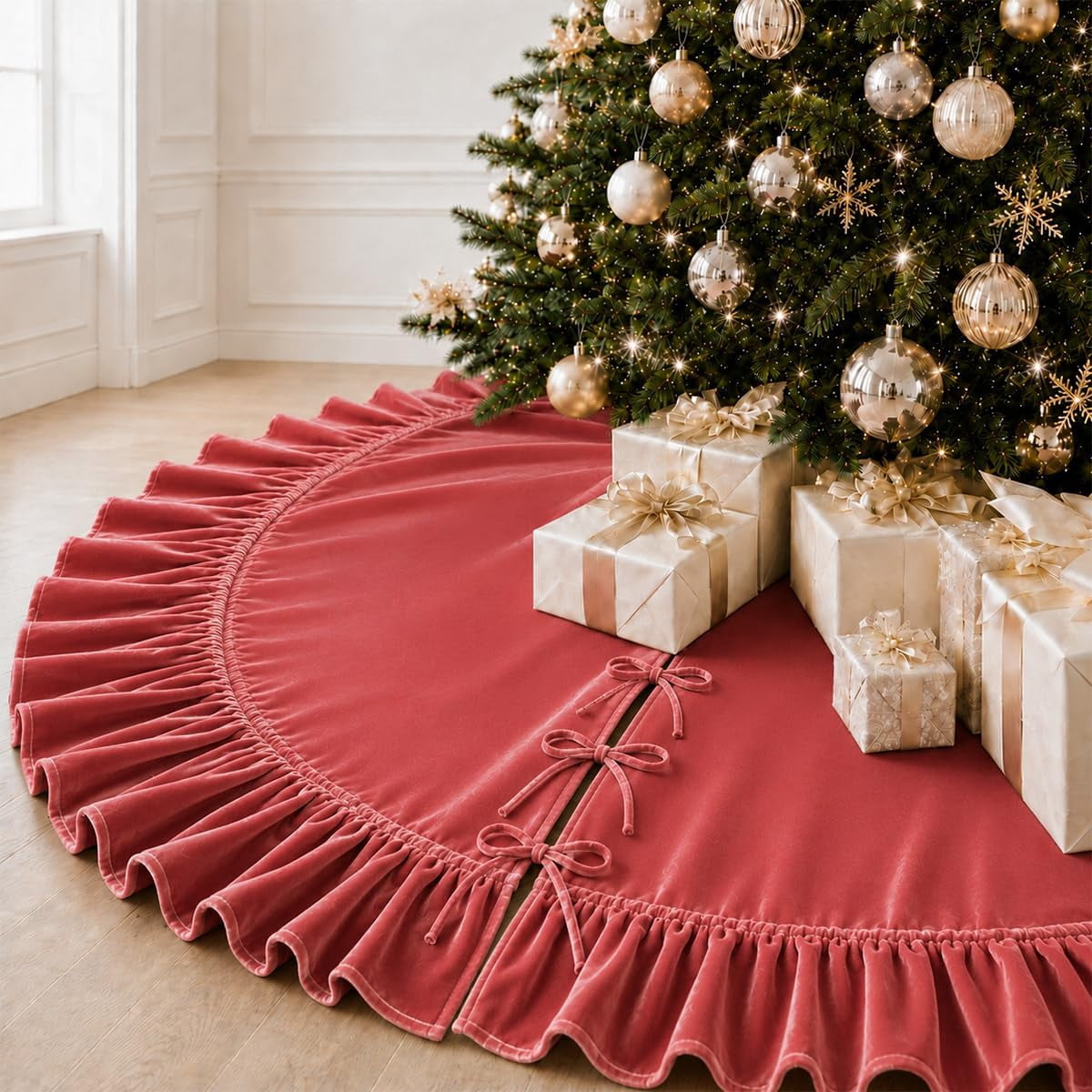 Velvet Christmas tree skirt product image 2