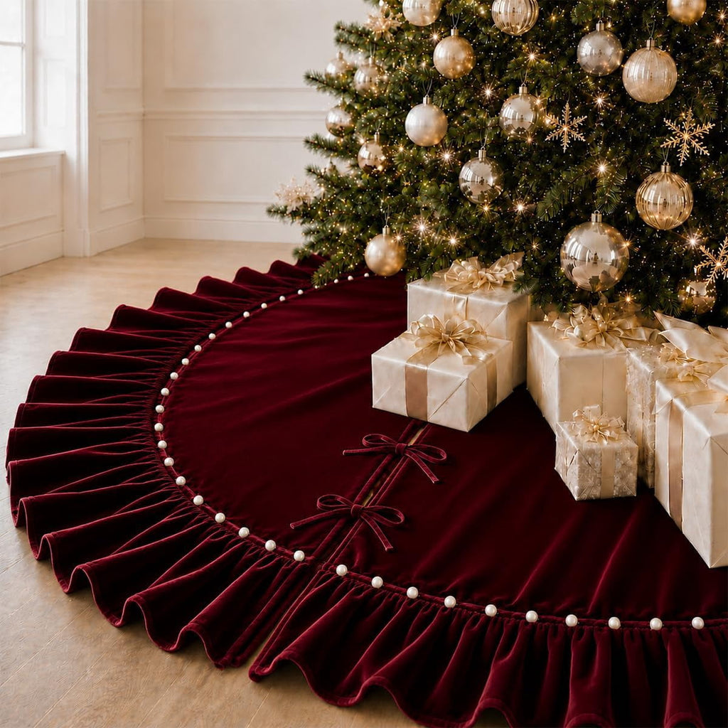 Velvet Christmas tree skirt product image 3