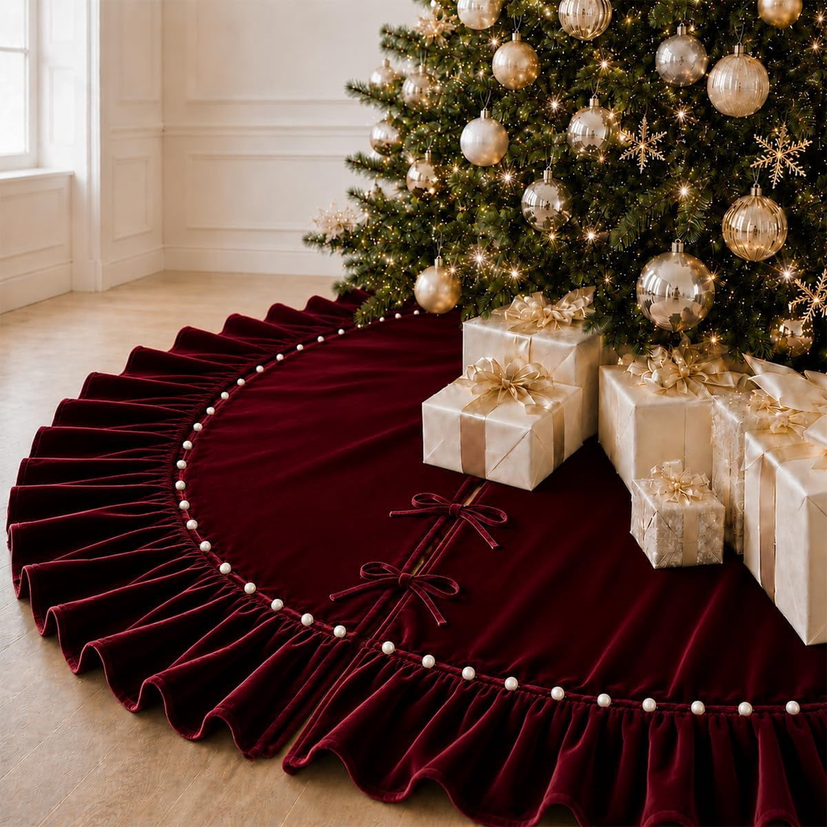 Velvet Christmas tree skirt product image 3